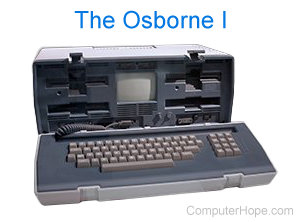 Osborne I computer.
