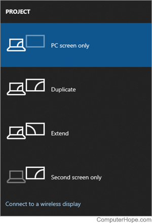 Windows 10 Project options