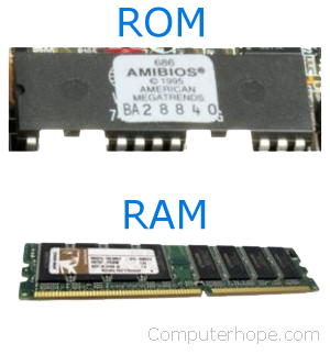ROM and RAM chips