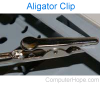 Wrist strap alligator clip