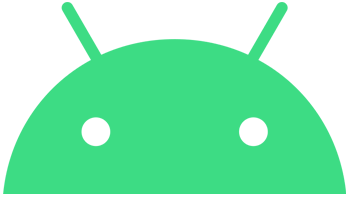 Top half of the Android logo.