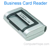 Business card reader