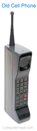 Example of a brick or old cell phone