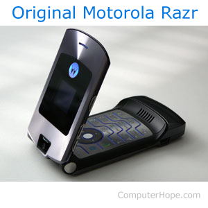 Motorola Quantico clamshell cell phone