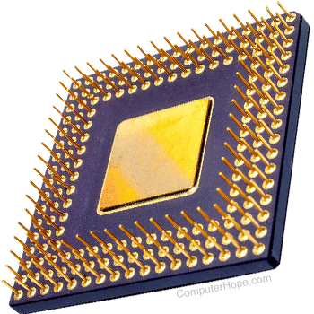 Illustration of a CPU.