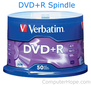 DVD+R Spindle