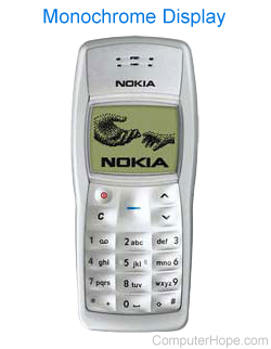 Nokia phone with Monochrome display