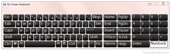 Microsoft Windows On-Screen Keyboard