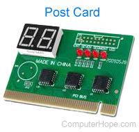 POST card with port 80 display