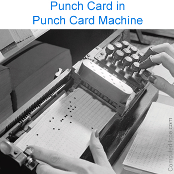 Punch card machine