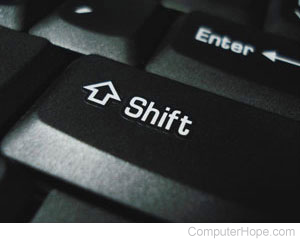 Keyboard Shift key