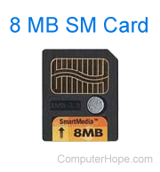 SmartMedia 8 MB card