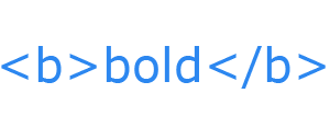 HTML bold tag