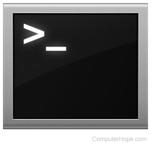 Underscore cursor at a terminal screen prompt