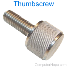 Example of a thumbscrew.