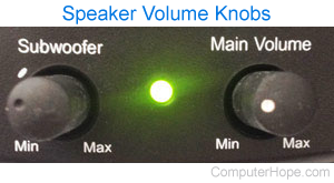 Speaker volume controls