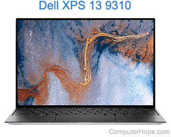 Dell XPS 13 9310 laptop.